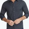 Men * | Top 10 Untuckit Wrinkle-Free Performance Gironde Shirt Black