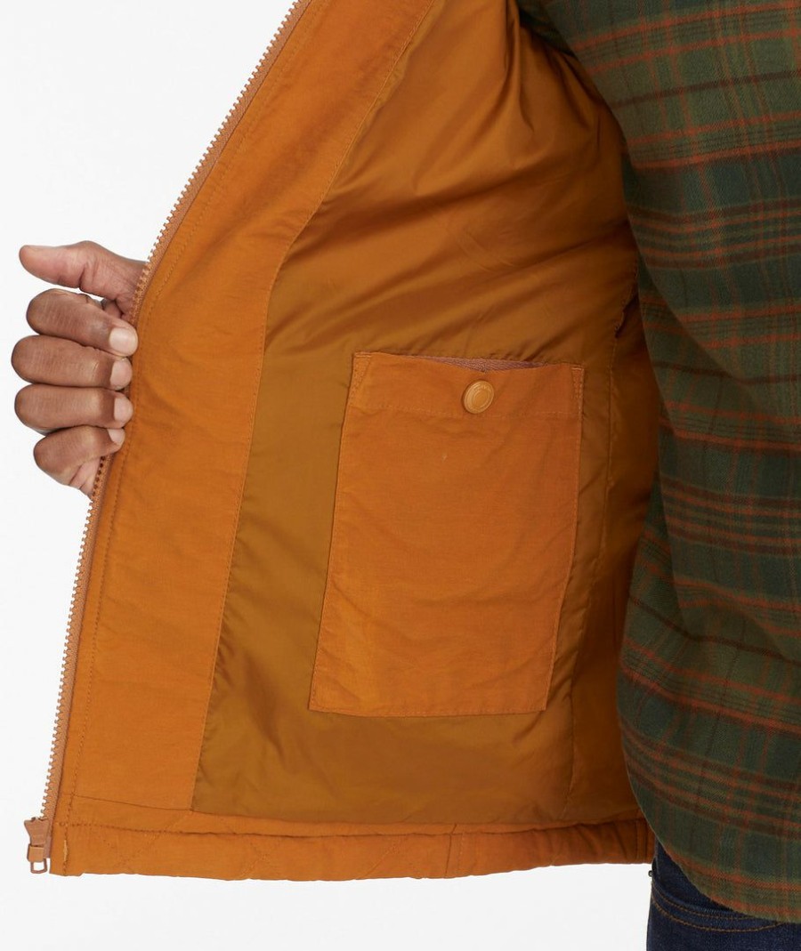 Men * | Coupon Untuckit Outerwear Water-Resistant Quilted Jacket Orange