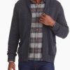 Men * | Deals Untuckit Wool Zip Cardigan Sweater Sweaters & Sweatshirts Grey