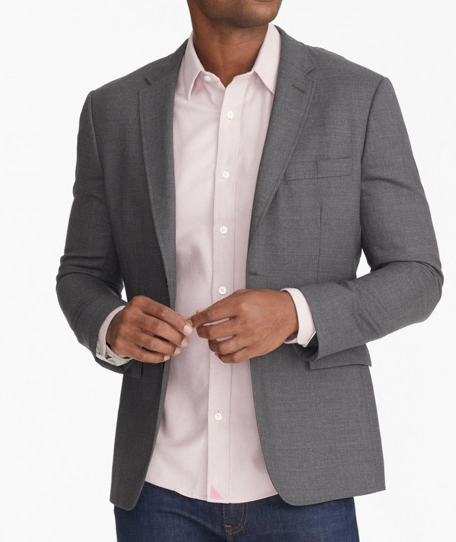 Men * | Top 10 Untuckit Sport Coats Wrinkle-Resistant Palazzo Sport Coat Grey