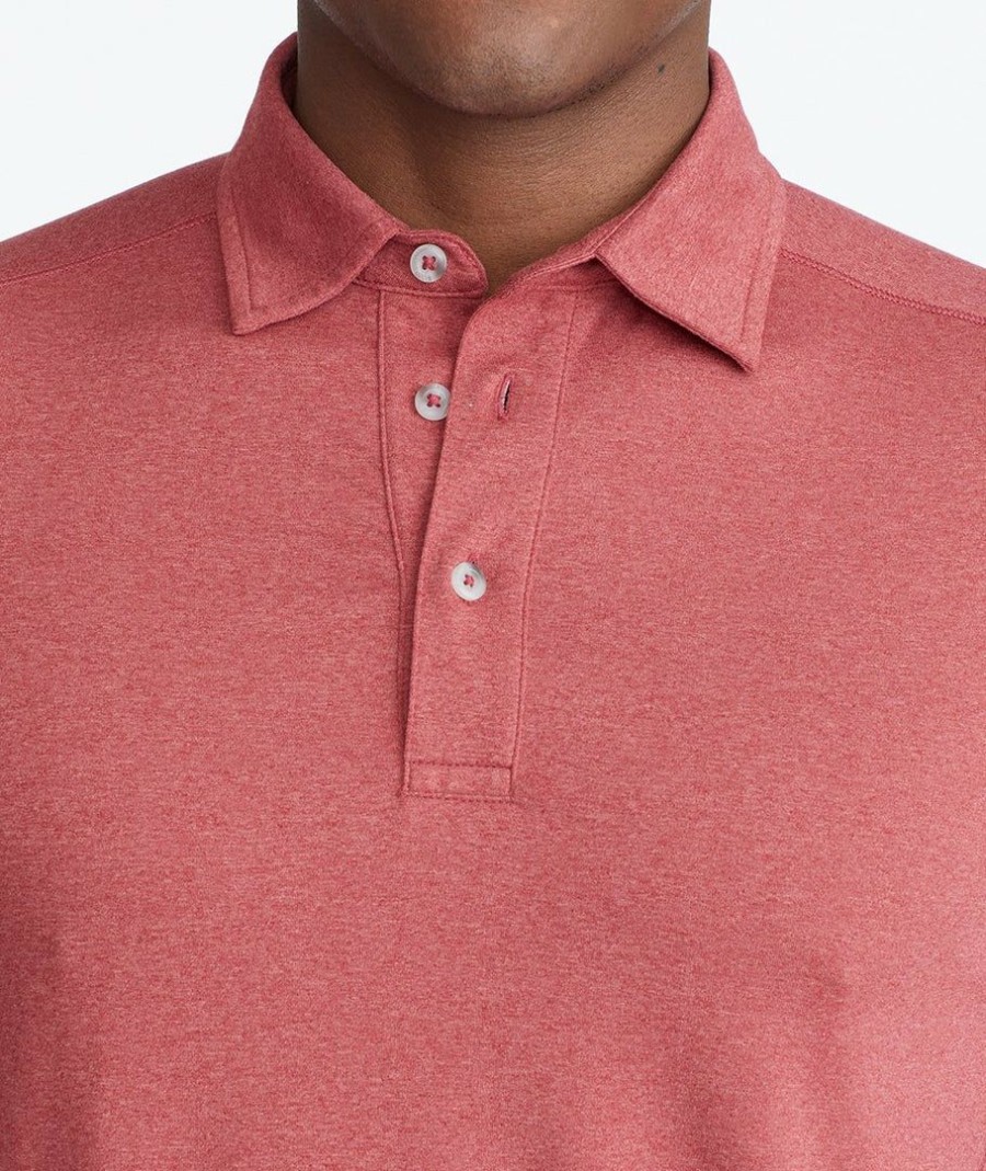 Men * | Hot Sale Untuckit Performance Polo Polos Red