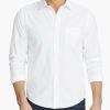 Men * | Best Deal Untuckit Wrinkle-Free Performance Gironde Shirt White