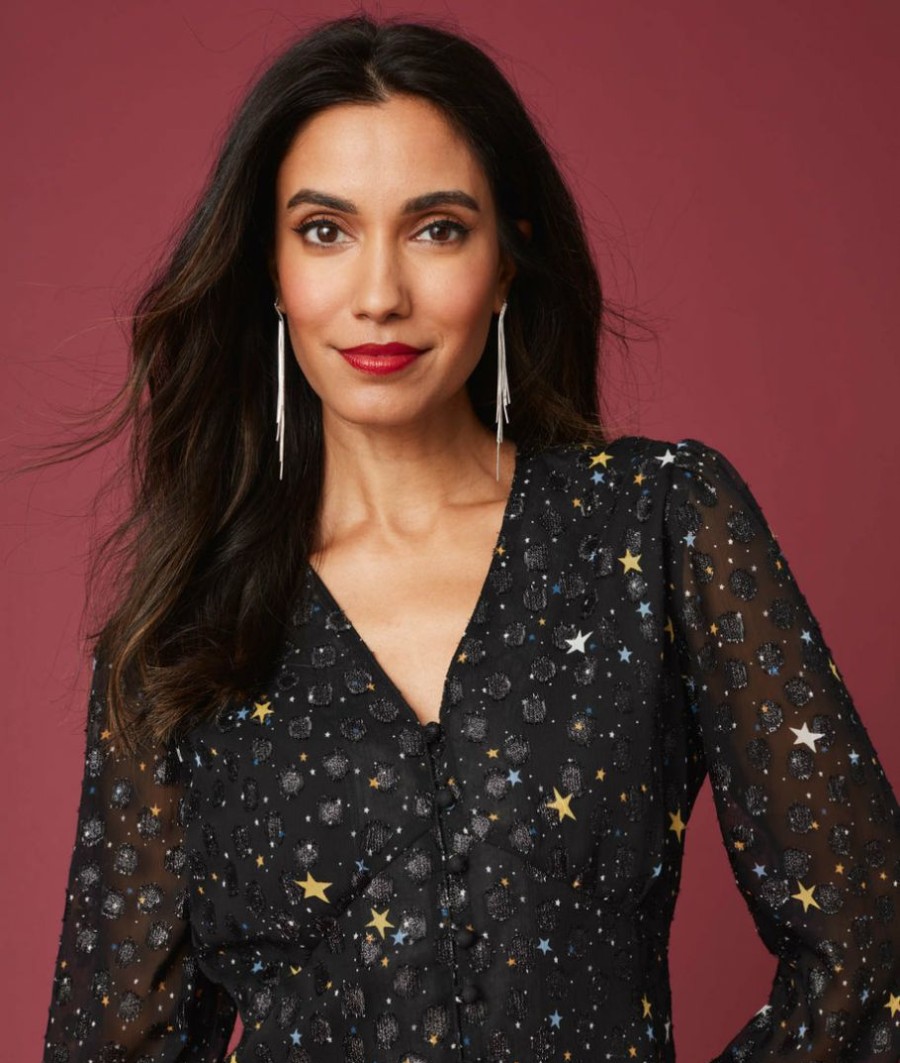 Women * | Hot Sale Untuckit Shirts Starry Scarlett Shirt Black