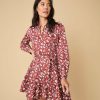 Women * | Hot Sale Untuckit Dresses & Skirts Stretch Cotton Chessie Dress Red