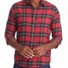 Men * | Best Pirce Untuckit Flannel Ardenga Shirt Red