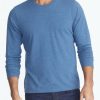 Men * | Buy Untuckit Ultrasoft Long-Sleeve Tee Blue