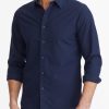 Men * | Cheapest Untuckit Button-Down Shirts Wrinkle-Free Castello Shirt Navy