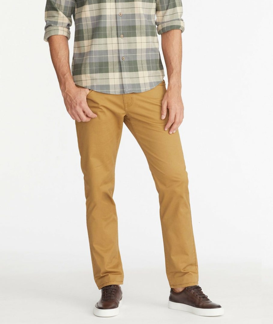 Men * | Outlet Untuckit 5-Pocket Pants Yellow