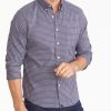 Men * | Outlet Untuckit Wrinkle-Free Performance Salice Shirt Button-Down Shirts Blue