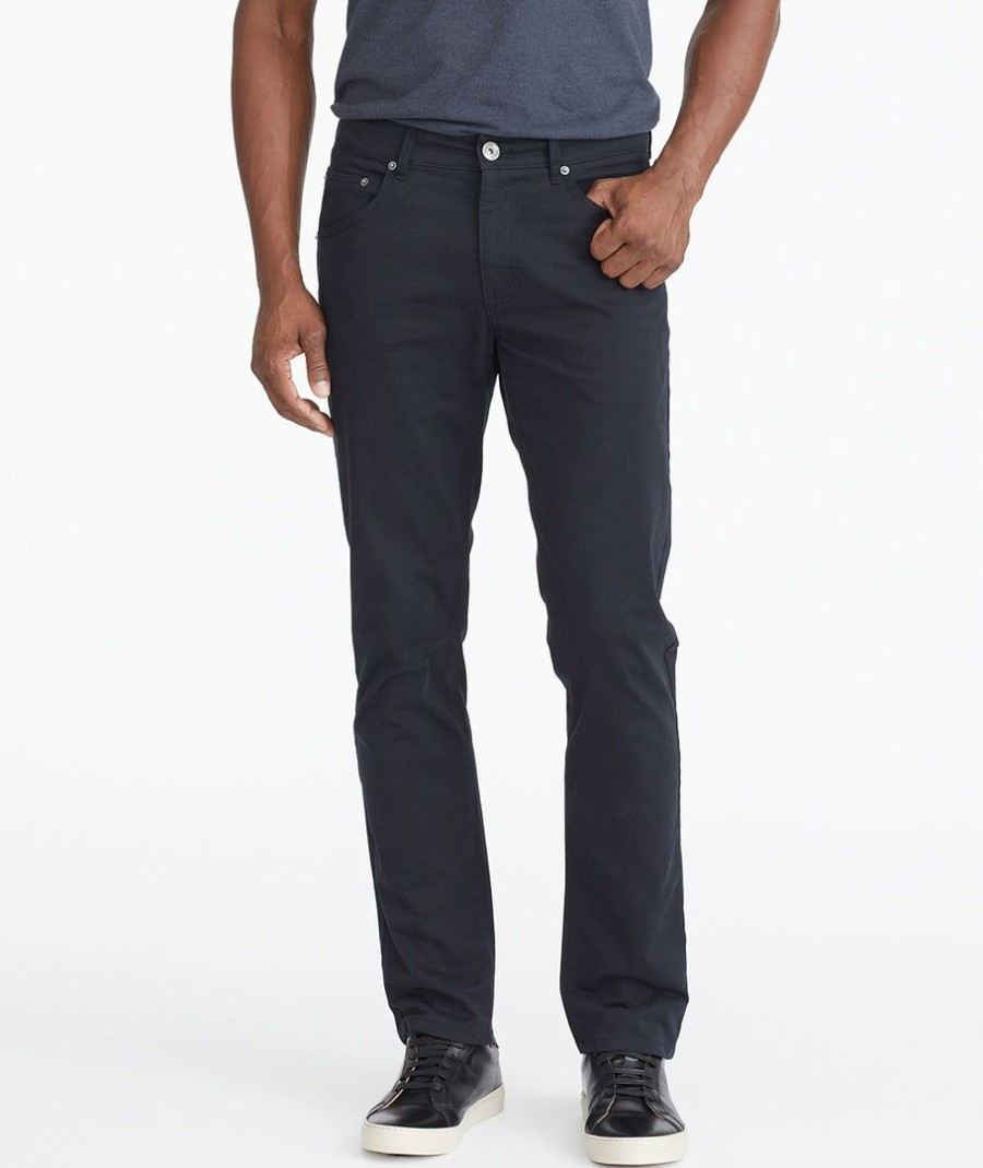 Men * | Outlet Untuckit 5-Pocket Pants Black