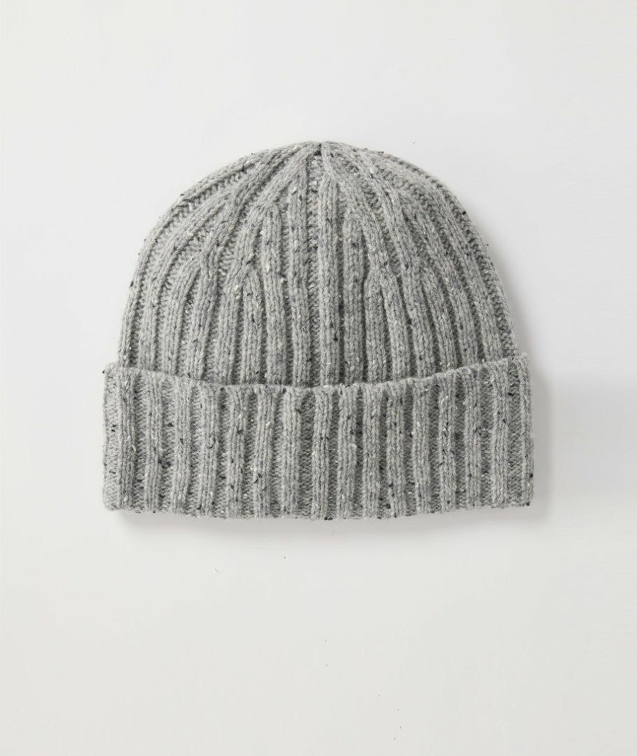 Men * | Hot Sale Untuckit Donegal Knit Beanie Grey