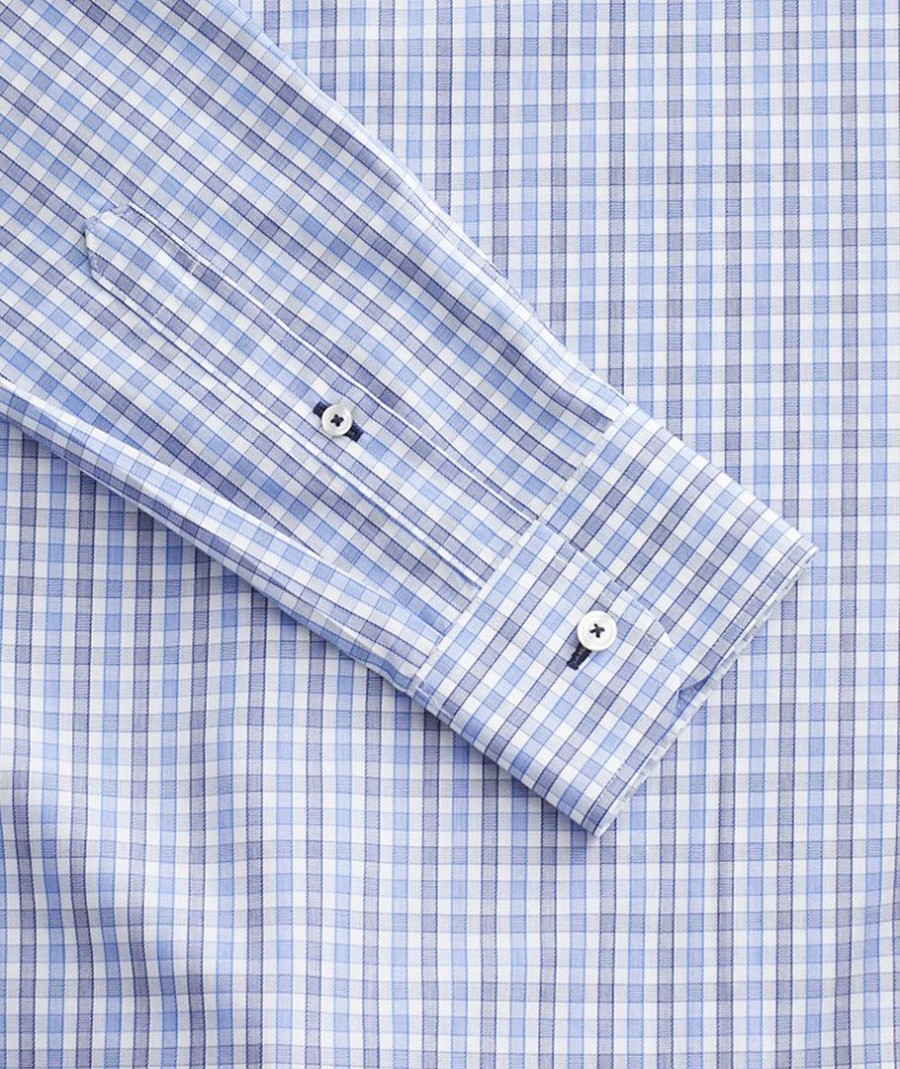 Men * | Best Reviews Of Untuckit Button-Down Shirts Wrinkle-Free Durif Shirt Blue