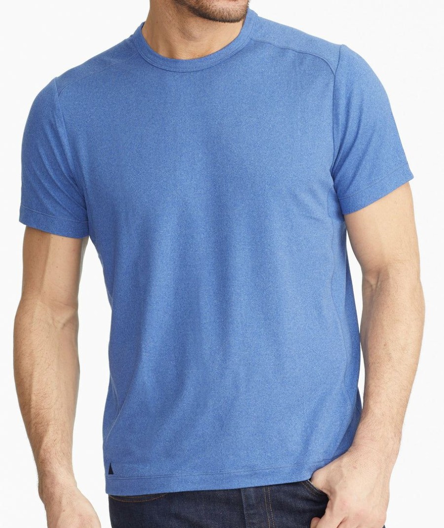 Men * | Discount Untuckit Tees & Henleys Performance Tee Bright Blue