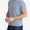 Men * | Best Sale Untuckit Performance Tee Tees & Henleys Blue