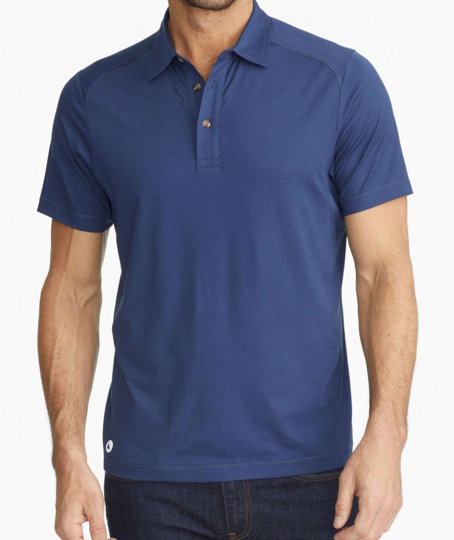 Men * | Best Pirce Untuckit Polos Performance Polo Navy