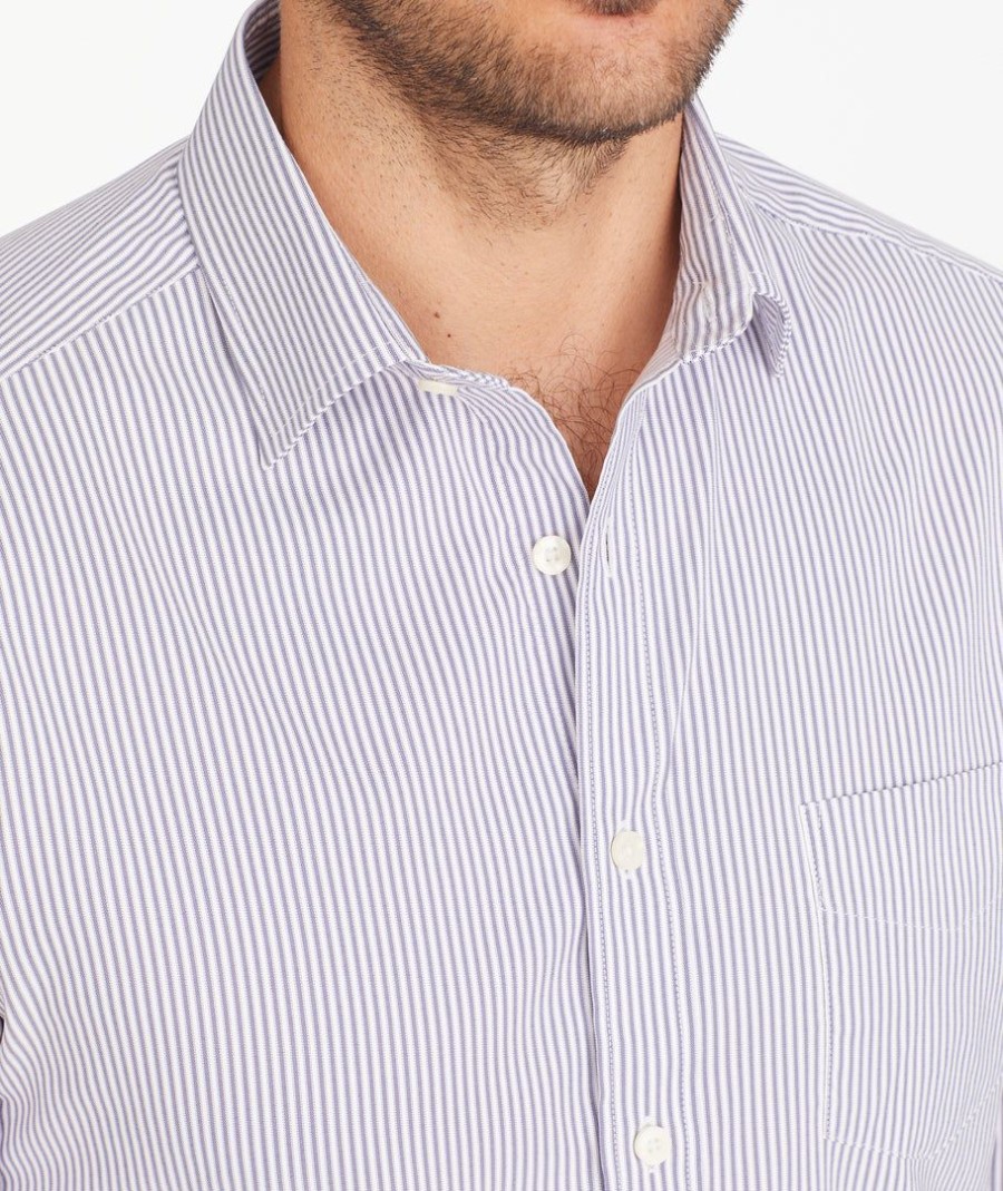 Men * | Brand New Untuckit Wrinkle-Free Performance Leandro Shirt Grey