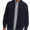 Men * | Brand New Untuckit Corduroy Overshirt Button-Down Shirts Navy