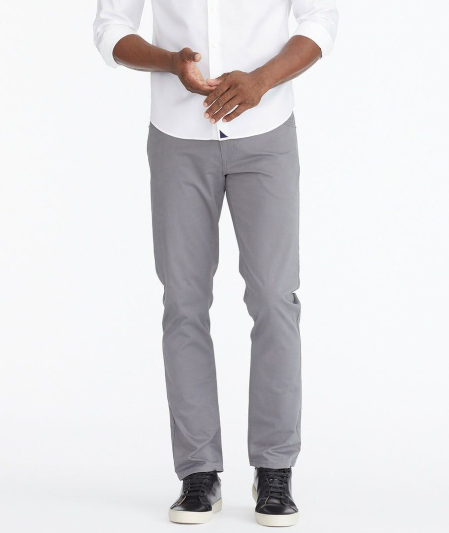 Men * | Promo Untuckit 5-Pocket Pants Dark Grey