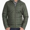 Men * | Top 10 Untuckit Quilted City Jacket Outerwear Green