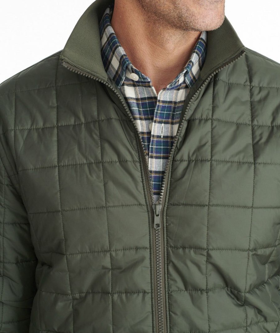 Men * | Top 10 Untuckit Quilted City Jacket Outerwear Green