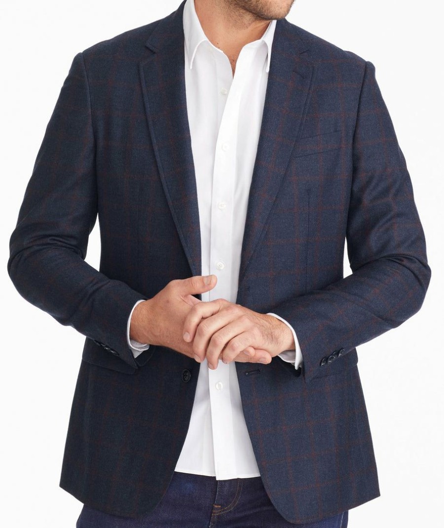 Men * | Coupon Untuckit Sport Coats Wool Davenport Sport Coat Blue