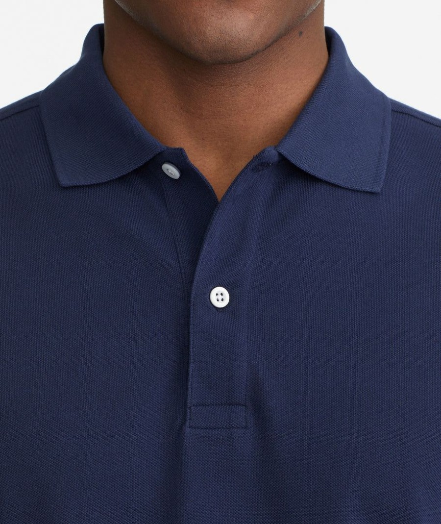 Men * | Top 10 Untuckit Polos Classic Pique Polo Navy