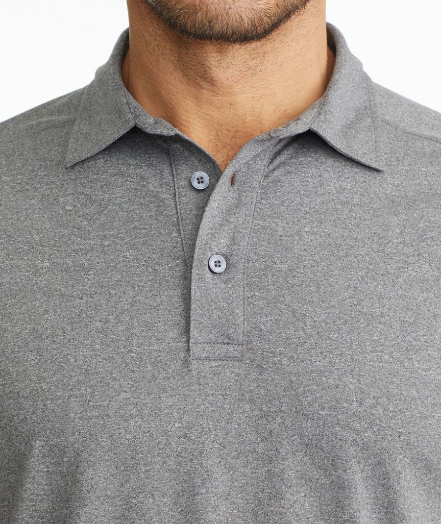 Men * | Best Reviews Of Untuckit Polos Performance Polo Grey