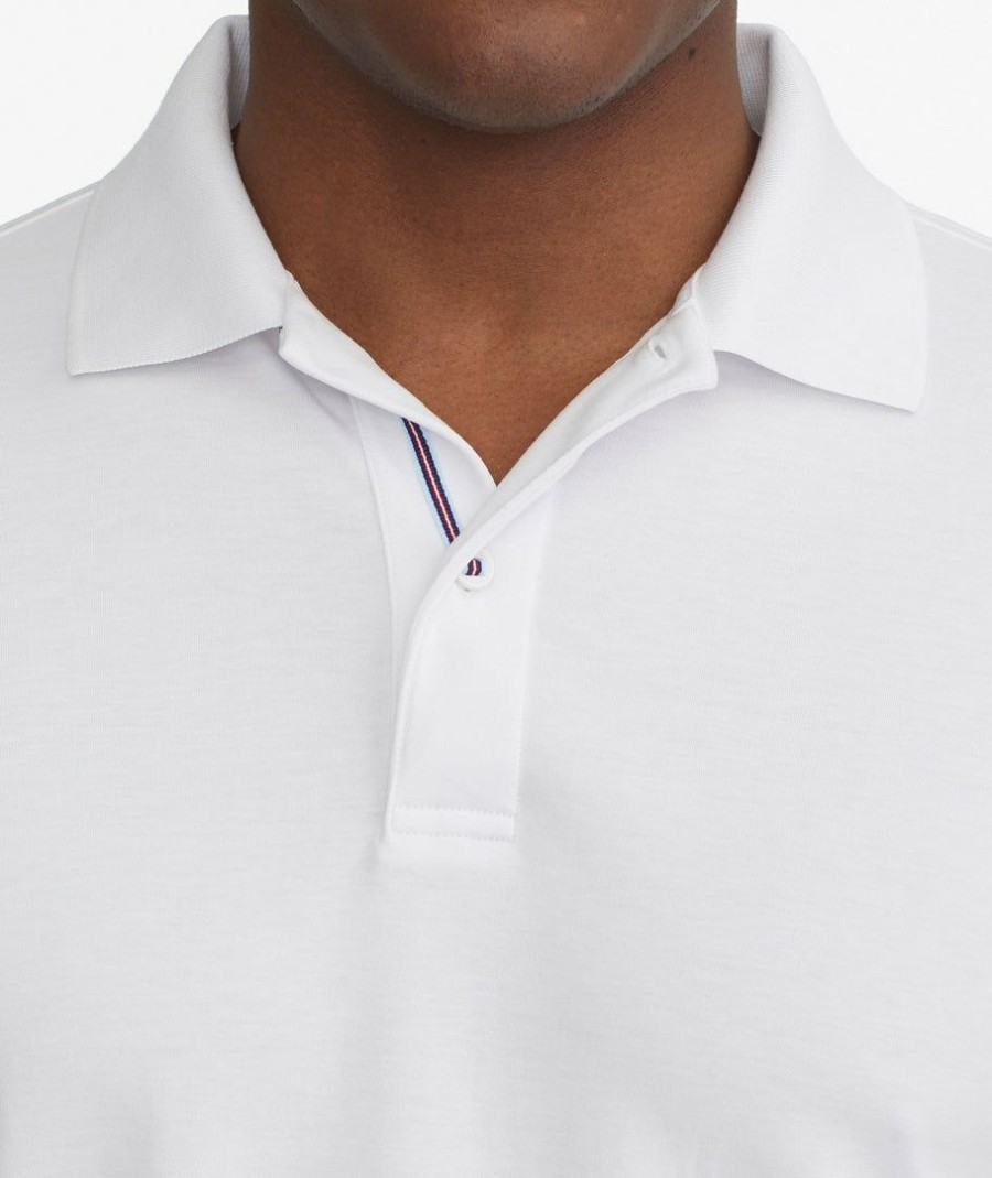 Men * | Cheapest Untuckit Wrinkle-Free Damaschino Polo White