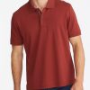 Men * | Brand New Untuckit Polos Wrinkle-Free Damaschino Polo Bright Red