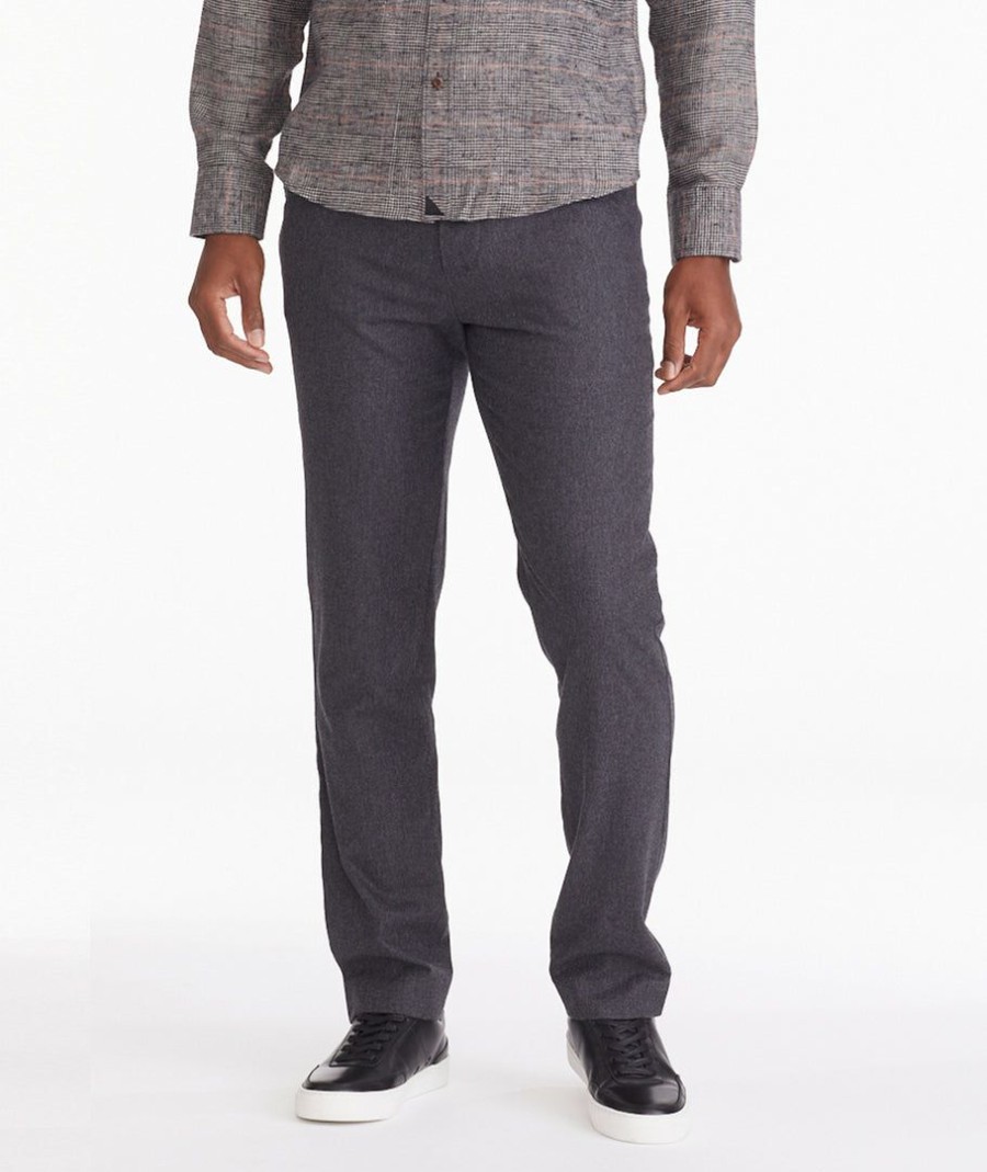 Men * | Cheapest Untuckit Wool Zermatt Casey Pants Dark Grey