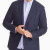 Men * | Cheapest Untuckit Italian Wool Blend Clavi Sport Coat Navy