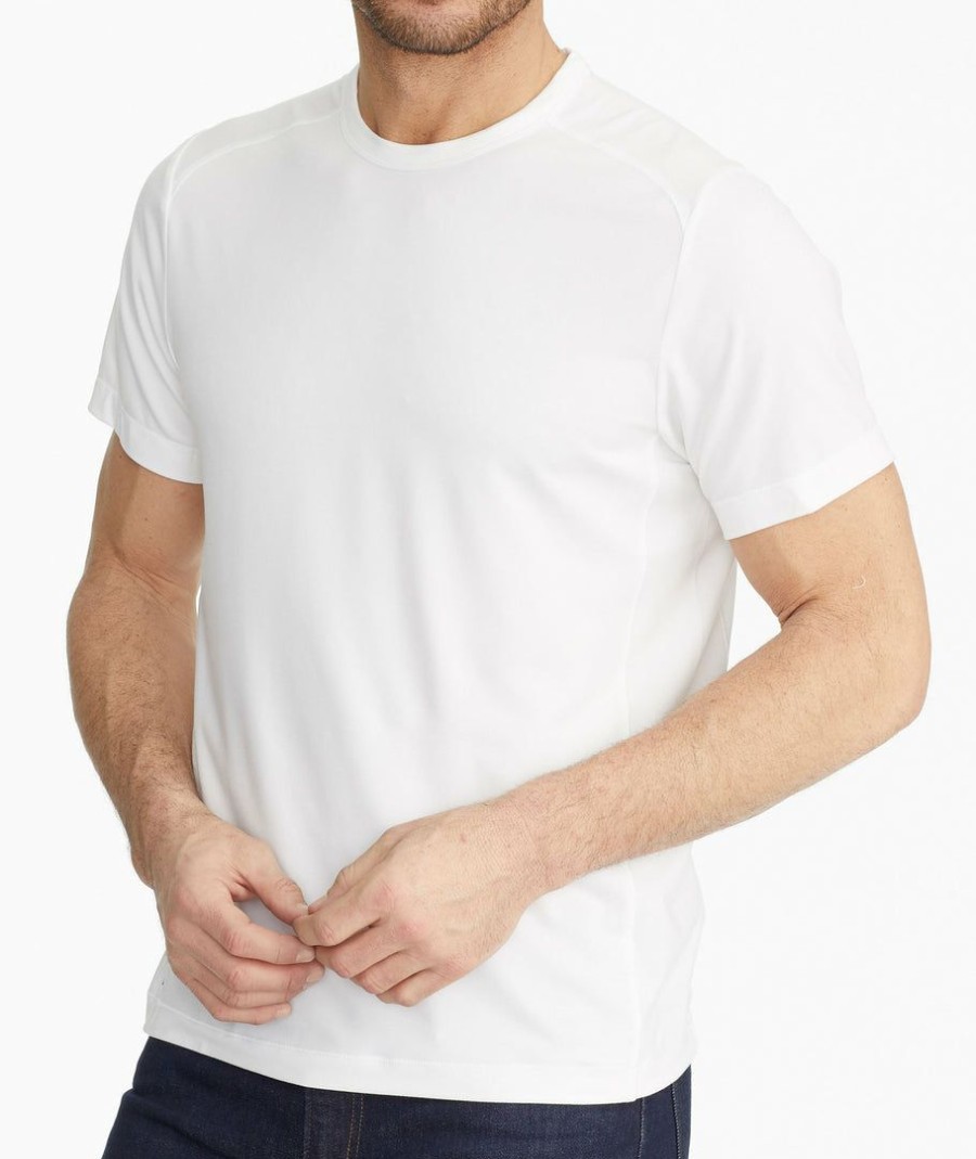 Men * | Promo Untuckit Performance Tee Tees & Henleys White