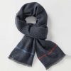 Men * | Best Reviews Of Untuckit Wool Twill Scarf Accessories & Shoes Navy