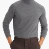 Men * | Outlet Untuckit Sweaters & Sweatshirts Wool Zermatt Hilburn Turtleneck Dark Grey