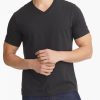 Men * | Cheap Untuckit Tees & Henleys Ultrasoft V-Neck Tee Black