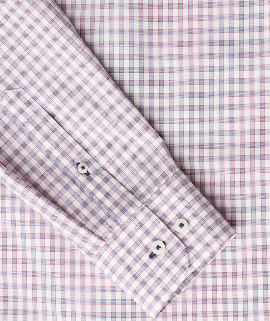 Men * | Budget Untuckit Wrinkle-Free Vinhas Shirt White