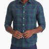 Men * | Budget Untuckit Wrinkle-Free Langon Shirt Button-Down Shirts Green