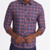 Men * | Wholesale Untuckit Button-Down Shirts Wrinkle-Free Arnaldo Shirt Red