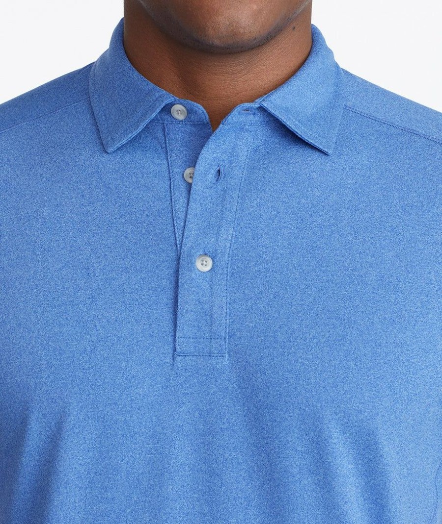 Men * | Wholesale Untuckit Polos Performance Polo Blue