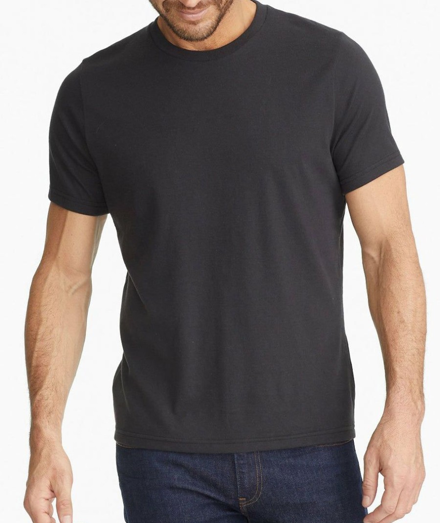 Men * | Hot Sale Untuckit Ultrasoft Tee Tees & Henleys Black