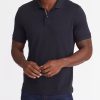 Men * | Promo Untuckit Wrinkle-Free Damaschino Polo Black