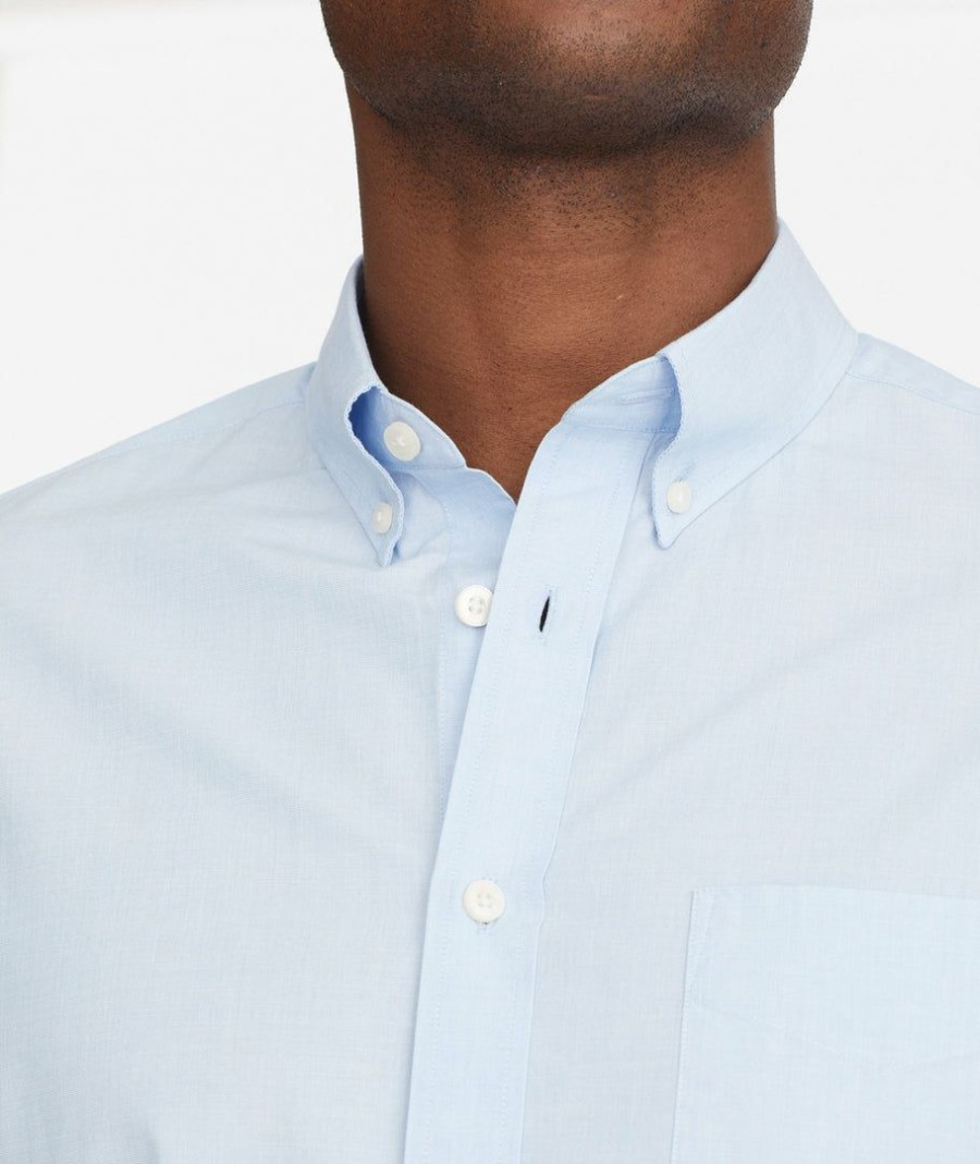 Men * | Top 10 Untuckit Button-Down Shirts Vintage Wash Alvaro Shirt Light Blue