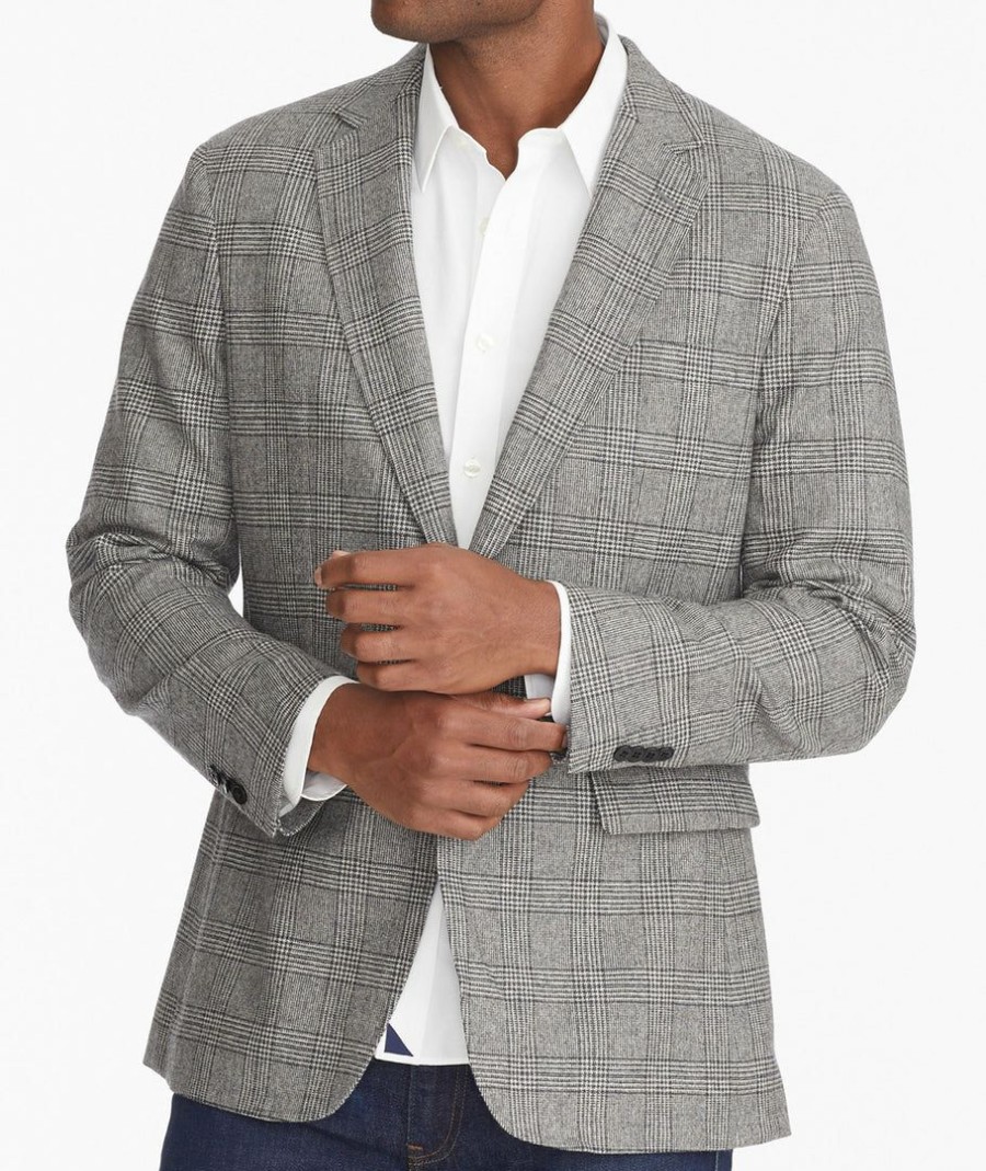 Men * | Hot Sale Untuckit Italian Wool Blend Clavi Sport Coat Grey