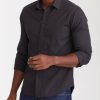 Men * | Brand New Untuckit Button-Down Shirts Wrinkle-Free Black Stone Shirt Solid Black