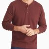 Men * | Best Pirce Untuckit Heavyweight Henley Brown