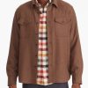 Men * | Best Reviews Of Untuckit Wool Zermatt Overshirt Brown