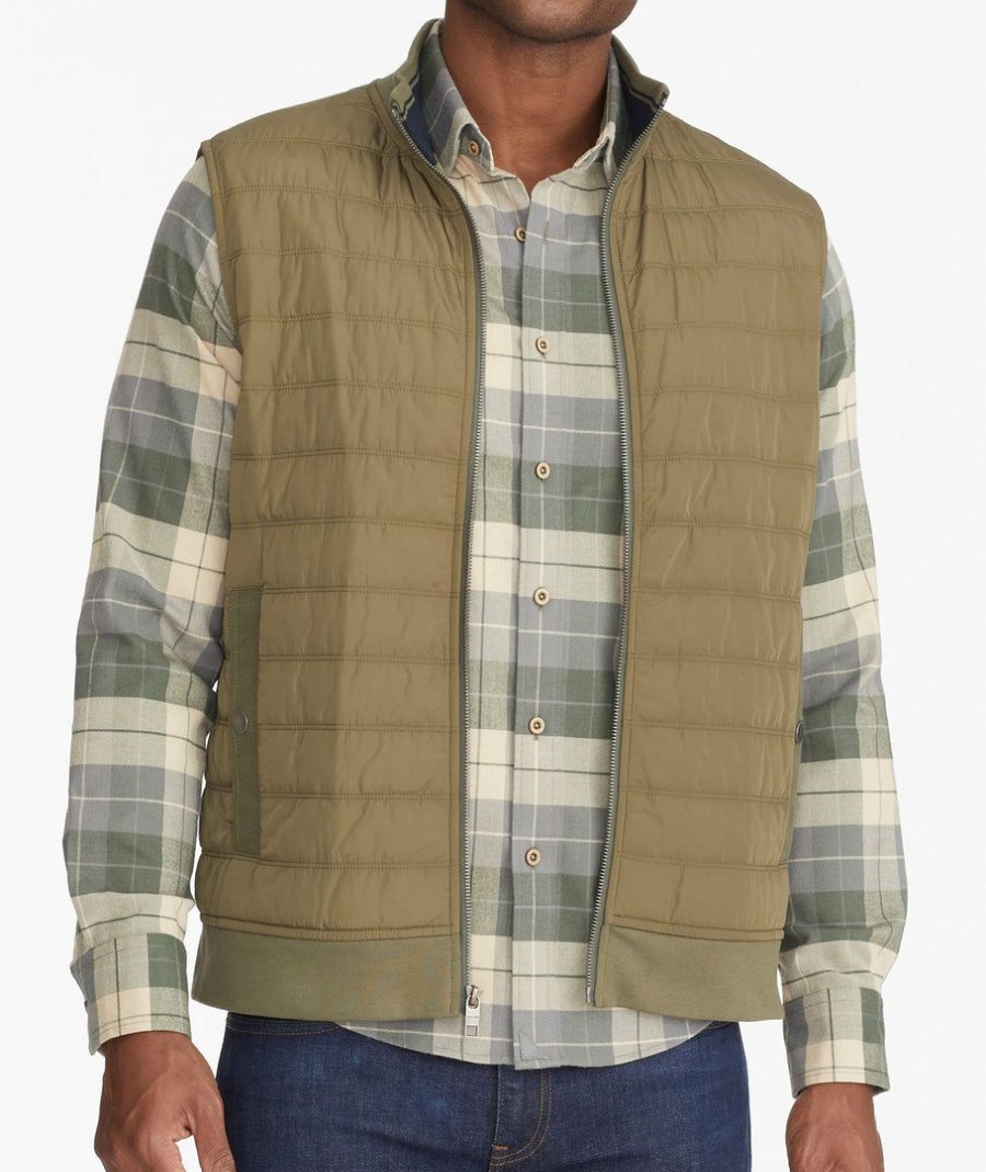 Men * | Budget Untuckit Outerwear Lightweight Insulated Vest Green