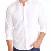 Men * | Best Sale Untuckit Wrinkle-Free Las Cases Shirt White