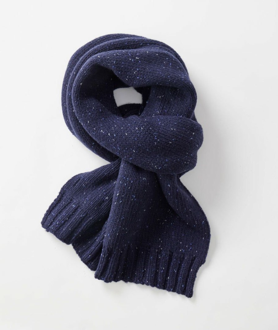 Men * | Cheap Untuckit Donegal Knit Scarf Navy