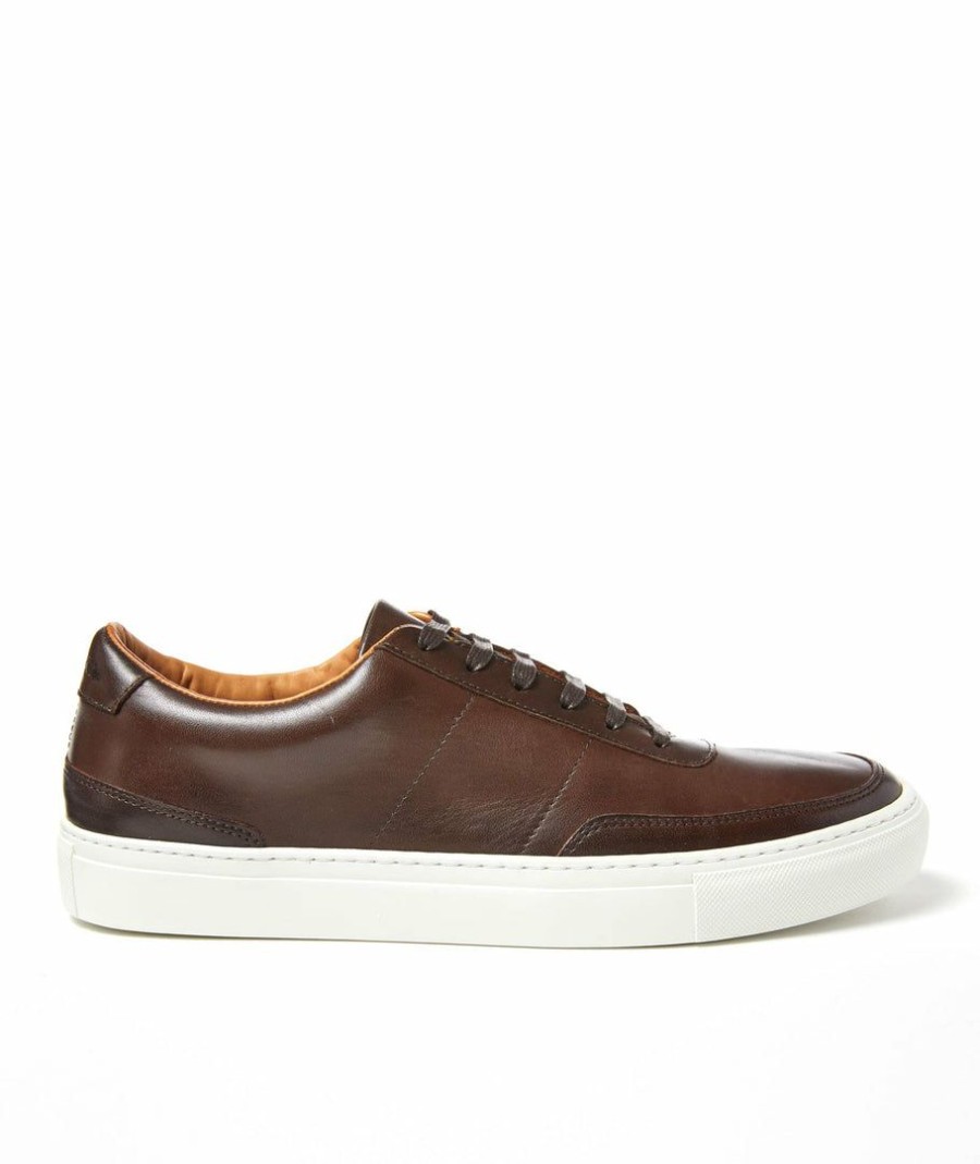 Men * | New Untuckit Accessories & Shoes Leather Lace-Up Brown